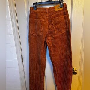 Orange/brown corduroy pants